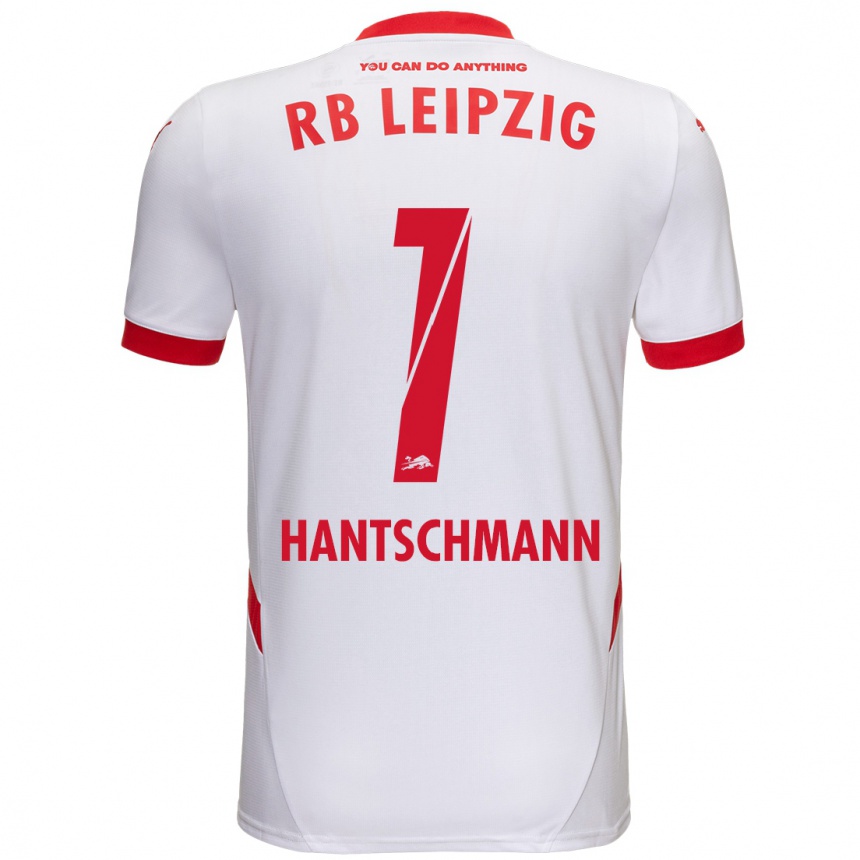 Kids Football Franz Hantschmann #1 White Red Home Jersey 2024/25 T-Shirt Uk