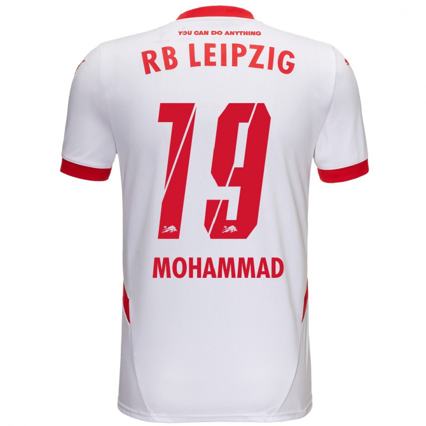 Kids Football Sammy Mohammad #19 White Red Home Jersey 2024/25 T-Shirt Uk