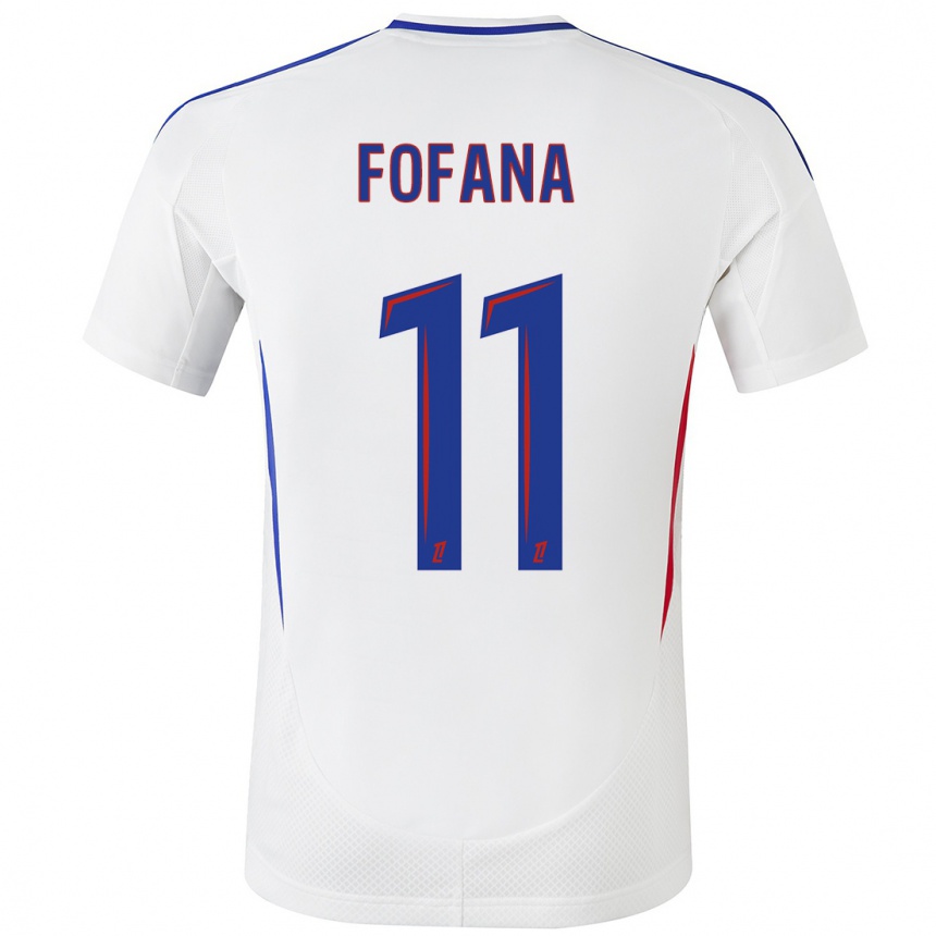 Kids Football Malick Fofana #11 White Blue Home Jersey 2024/25 T-Shirt Uk