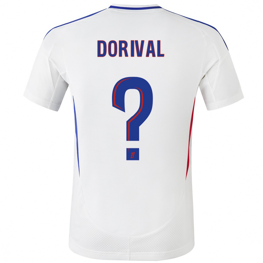 Kids Football Pierre Dorival #0 White Blue Home Jersey 2024/25 T-Shirt Uk