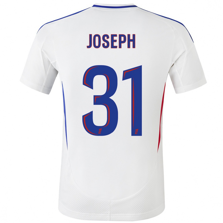 Kids Football Liana Joseph #31 White Blue Home Jersey 2024/25 T-Shirt Uk