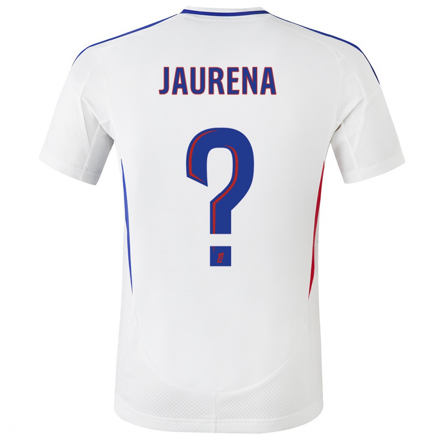 Kids Football Ines Jaurena #0 White Blue Home Jersey 2024/25 T-Shirt Uk