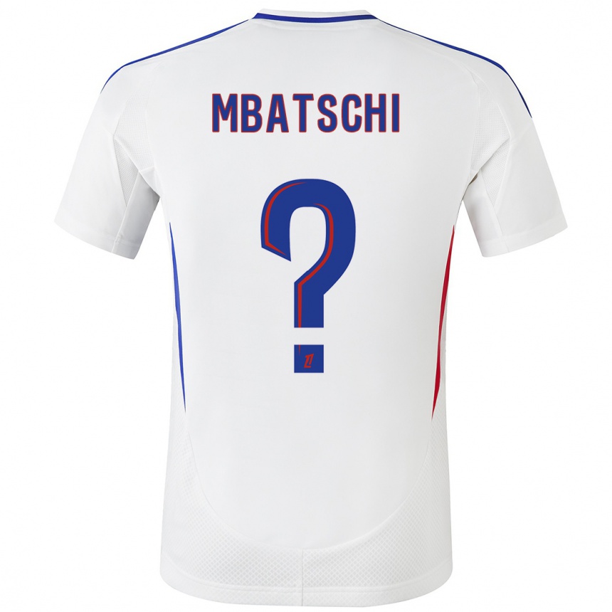 Kids Football Prince Mbatschi #0 White Blue Home Jersey 2024/25 T-Shirt Uk