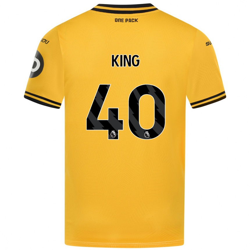 Kids Football Tom King #40 Yellow Home Jersey 2024/25 T-Shirt Uk