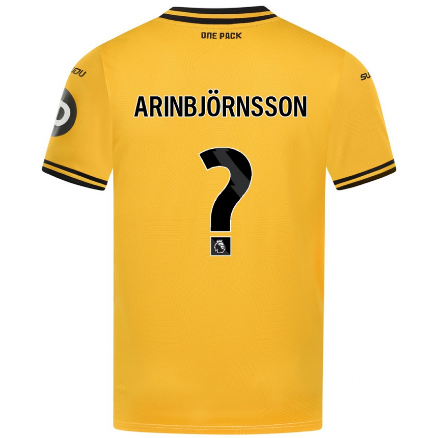 Kids Football Pálmi Rafn Arinbjörnsson #0 Yellow Home Jersey 2024/25 T-Shirt Uk