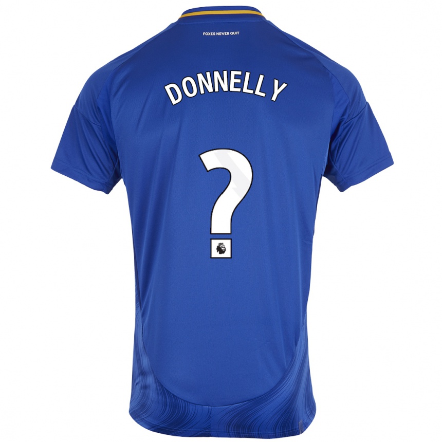 Kids Football Ryan Donnelly #0 Blue White Home Jersey 2024/25 T-Shirt Uk