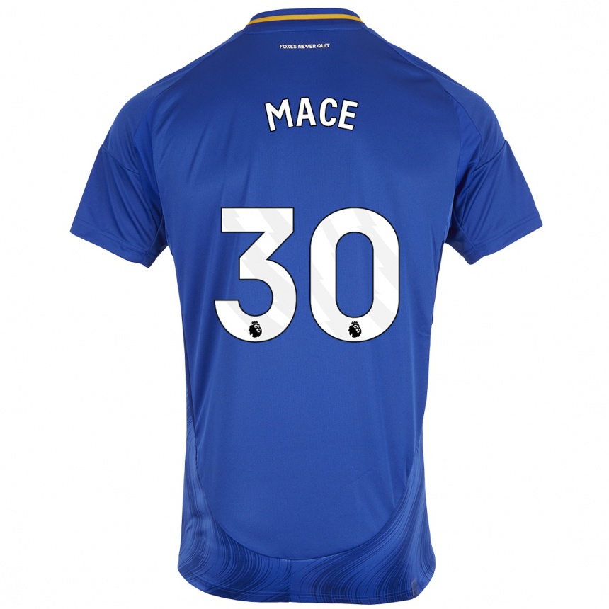 Kids Football Ruby Mace #30 Blue White Home Jersey 2024/25 T-Shirt Uk