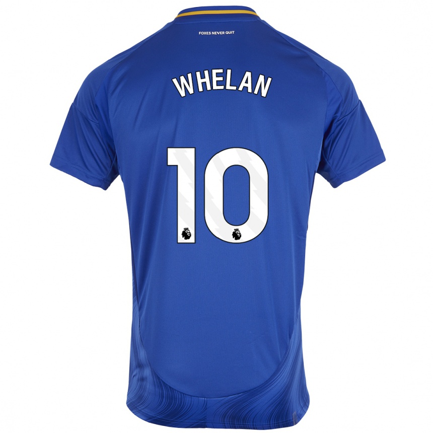 Kids Football Aileen Whelan #10 Blue White Home Jersey 2024/25 T-Shirt Uk