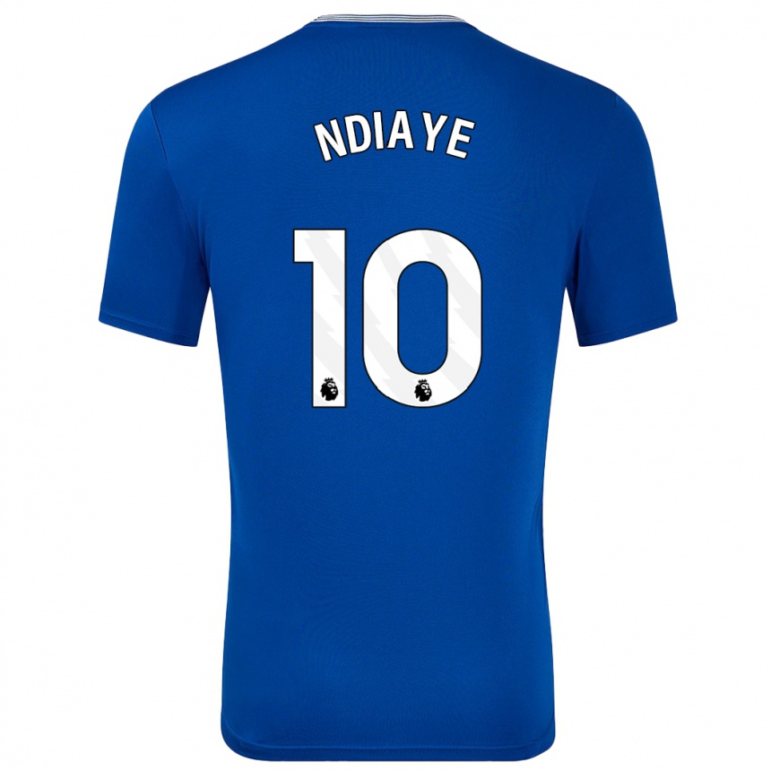 Kids Football Iliman Ndiaye #10 Blue With Home Jersey 2024/25 T-Shirt Uk