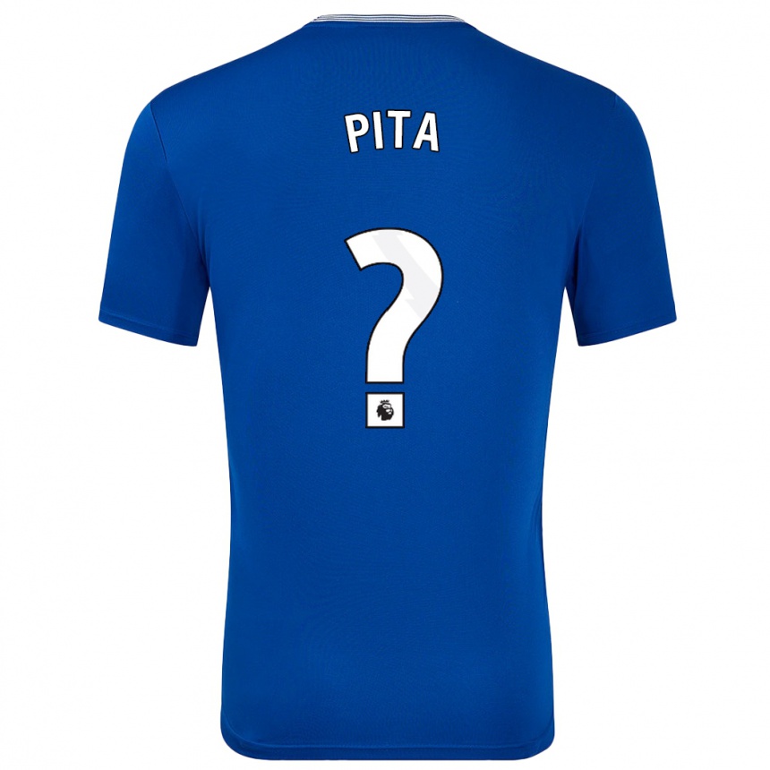 Kids Football Shea Pita #0 Blue With Home Jersey 2024/25 T-Shirt Uk