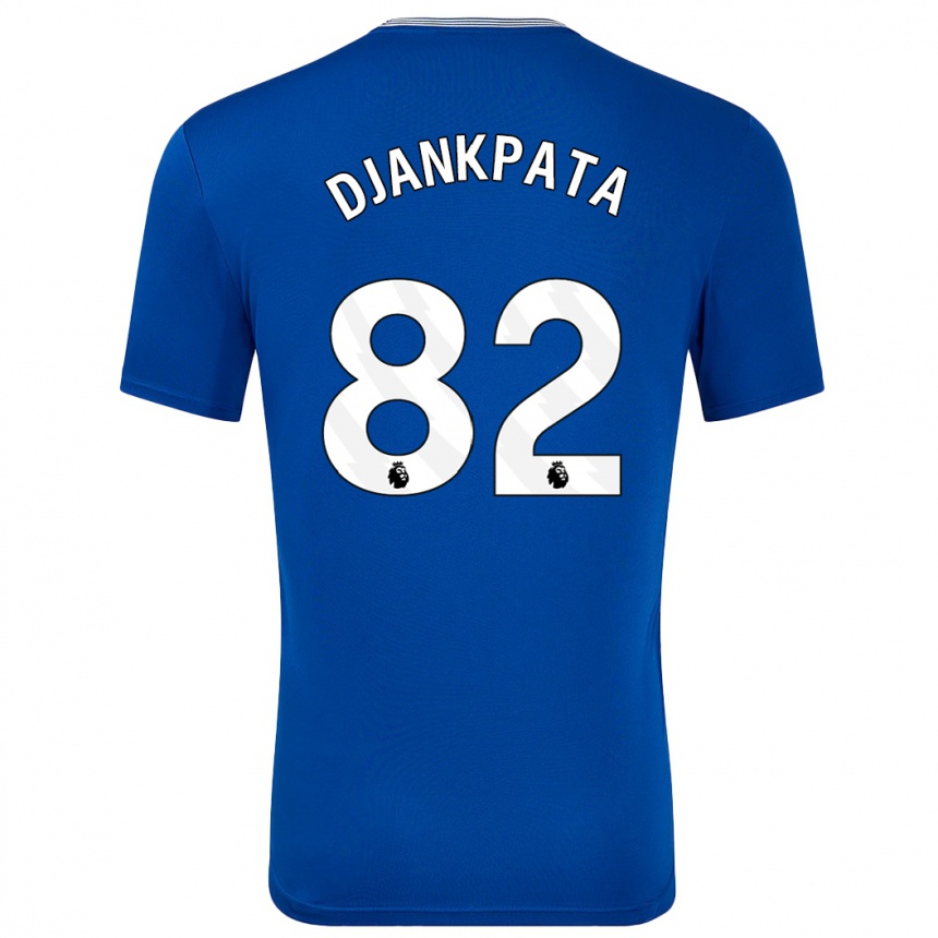 Kids Football Halid Djankpata #82 Blue With Home Jersey 2024/25 T-Shirt Uk