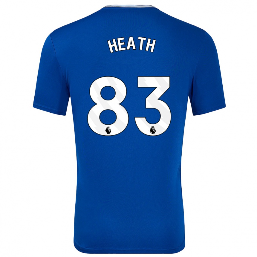 Kids Football Isaac Heath #83 Blue With Home Jersey 2024/25 T-Shirt Uk