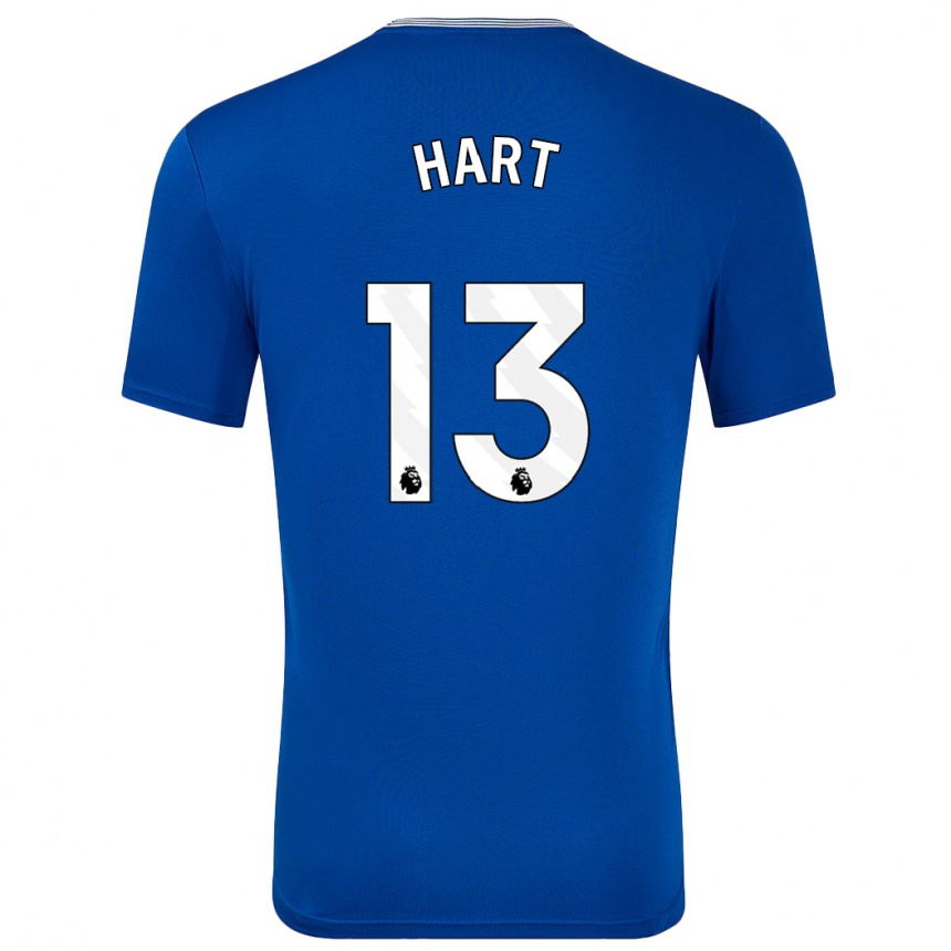 Kids Football Libby Hart #13 Blue With Home Jersey 2024/25 T-Shirt Uk