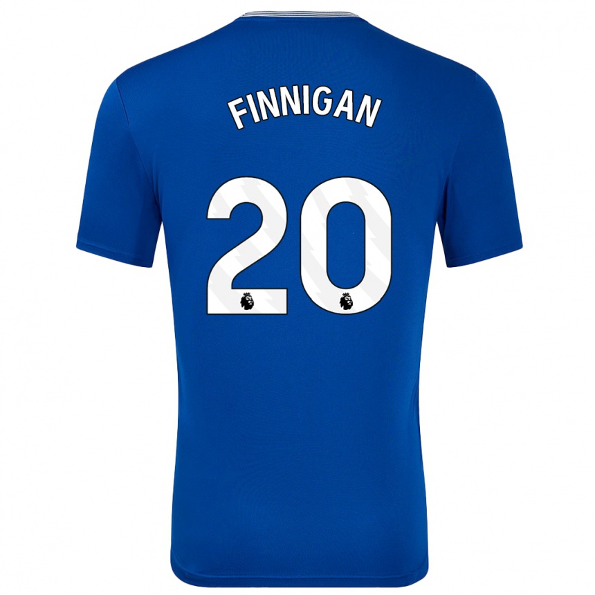 Kids Football Megan Finnigan #20 Blue With Home Jersey 2024/25 T-Shirt Uk