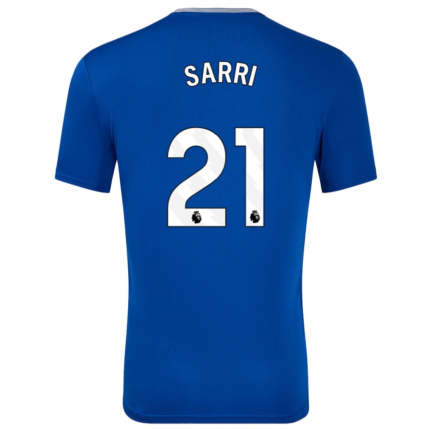 Kids Football Veatriki Sarri #21 Blue With Home Jersey 2024/25 T-Shirt Uk