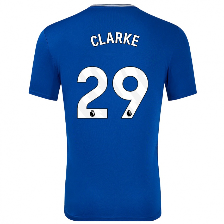 Kids Football Abbey Clarke #29 Blue With Home Jersey 2024/25 T-Shirt Uk