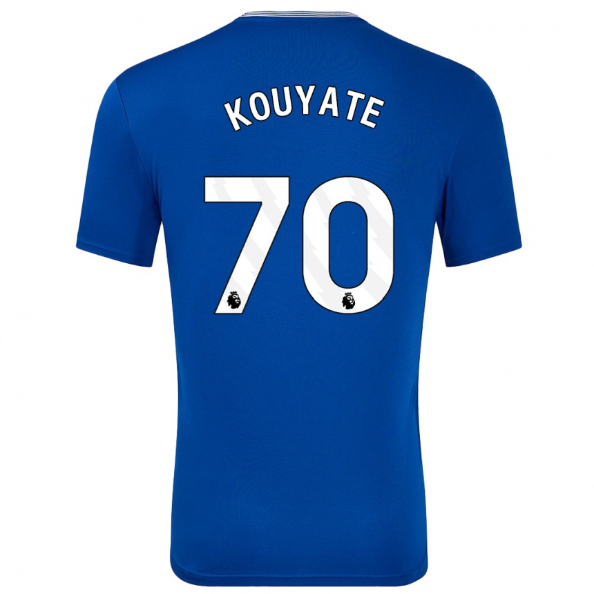 Kids Football Katia Kouyate #70 Blue With Home Jersey 2024/25 T-Shirt Uk