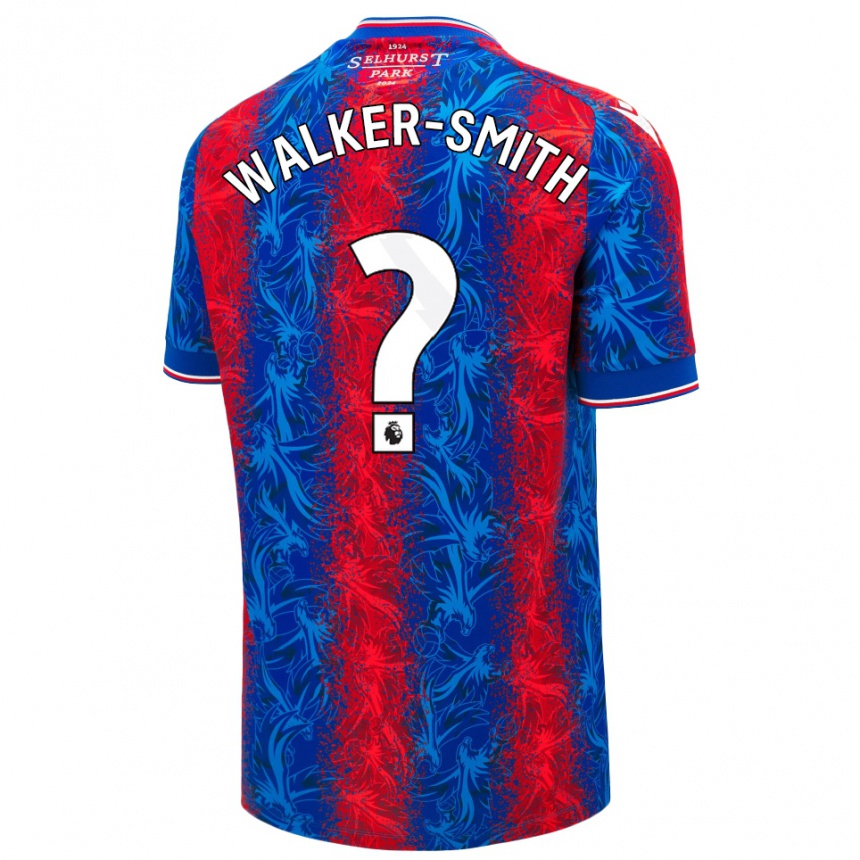 Kids Football Charlie Walker-Smith #0 Red Blue Stripes Home Jersey 2024/25 T-Shirt Uk