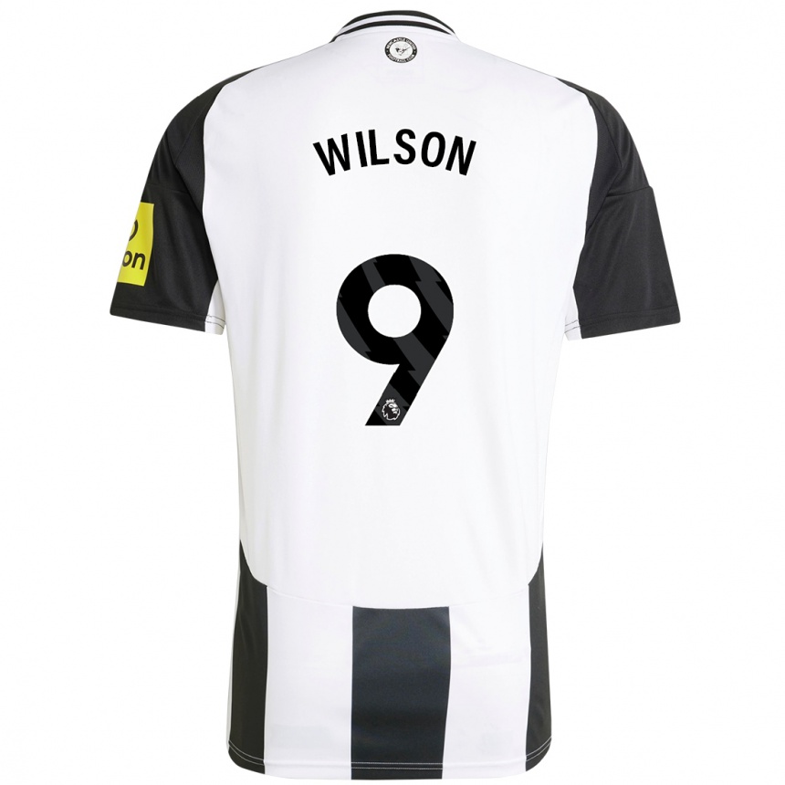 Kids Football Callum Wilson #9 White Black Home Jersey 2024/25 T-Shirt Uk