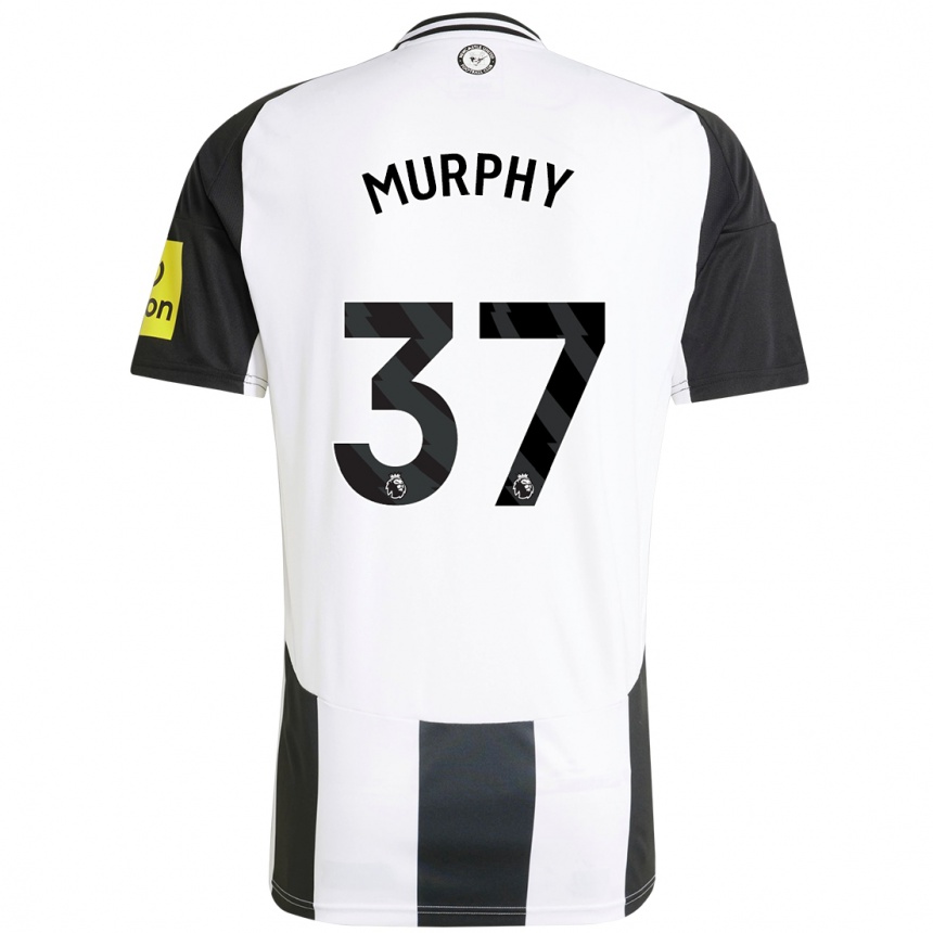 Kids Football Alex Murphy #37 White Black Home Jersey 2024/25 T-Shirt Uk