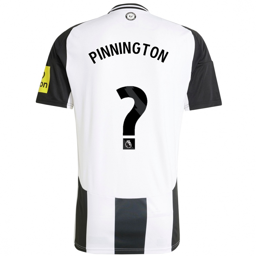 Kids Football Sam Pinnington #0 White Black Home Jersey 2024/25 T-Shirt Uk