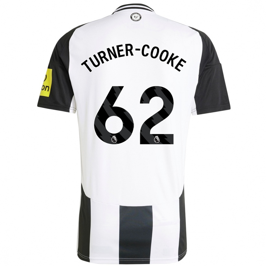 Kids Football Jay Turner-Cooke #62 White Black Home Jersey 2024/25 T-Shirt Uk