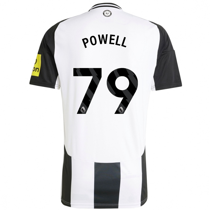 Kids Football Rory Powell #79 White Black Home Jersey 2024/25 T-Shirt Uk