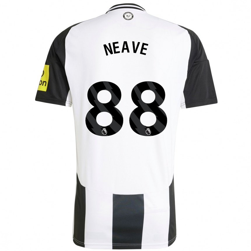 Kids Football Sean Neave #88 White Black Home Jersey 2024/25 T-Shirt Uk