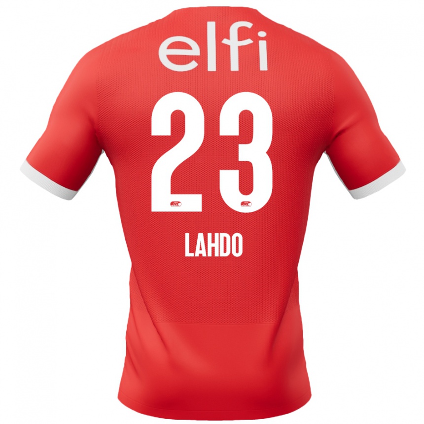 Kids Football Mayckel Lahdo #23 Red White Home Jersey 2024/25 T-Shirt Uk