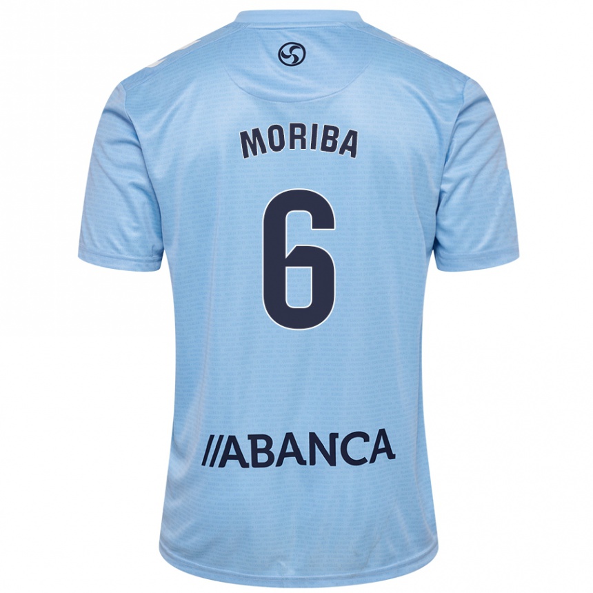 Kids Football Ilaix Moriba #6 Sky Blue Home Jersey 2024/25 T-Shirt Uk