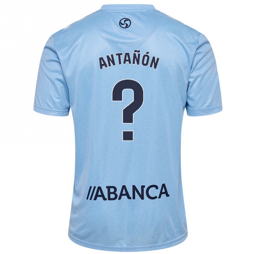 Kids Football Andrés Antañón #0 Sky Blue Home Jersey 2024/25 T-Shirt Uk