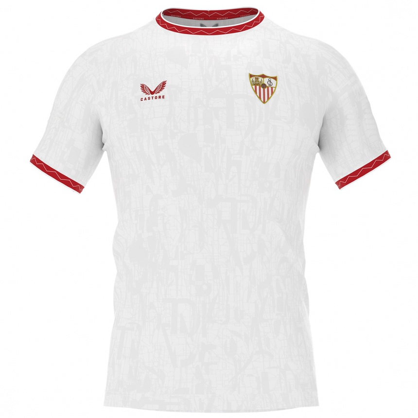 Kids Football Adrià Pedrosa #3 White Red Home Jersey 2024/25 T-Shirt Uk