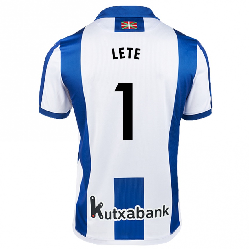 Kids Football Elene Lete Para #1 White Blue Home Jersey 2024/25 T-Shirt Uk