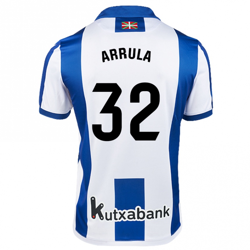 Kids Football Julia Arrula #32 White Blue Home Jersey 2024/25 T-Shirt Uk