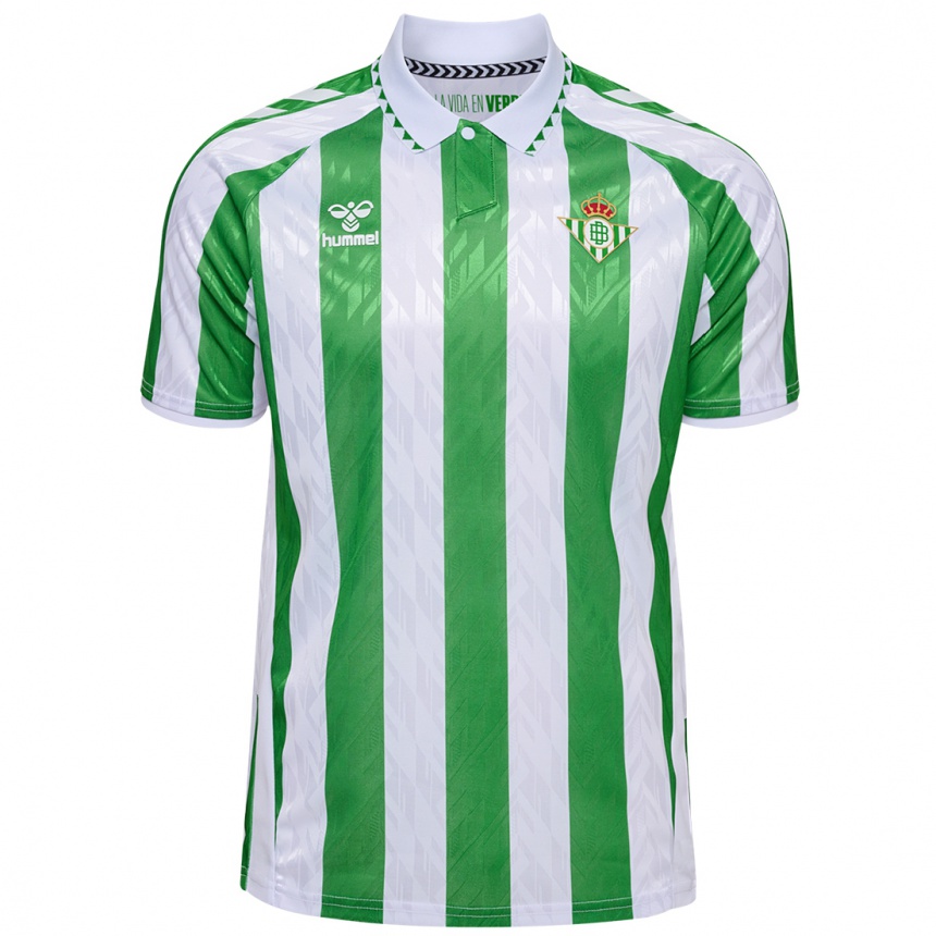 Kids Football Paula Vizoso #1 Green White Stripes Home Jersey 2024/25 T-Shirt Uk