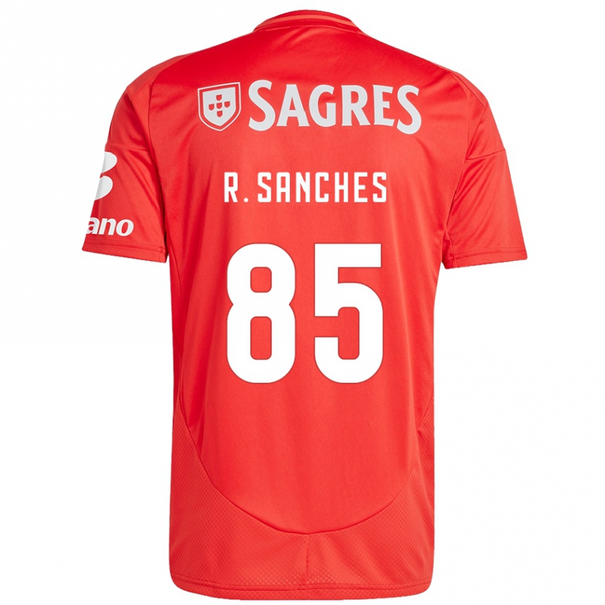 Kids Football Renato Sanches #85 Red White Home Jersey 2024/25 T-Shirt Uk