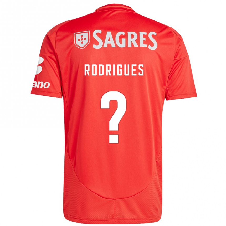 Kids Football Miguel Rodrigues #0 Red White Home Jersey 2024/25 T-Shirt Uk