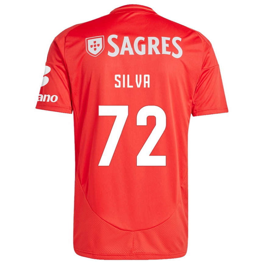 Kids Football Matilde Silva #72 Red White Home Jersey 2024/25 T-Shirt Uk