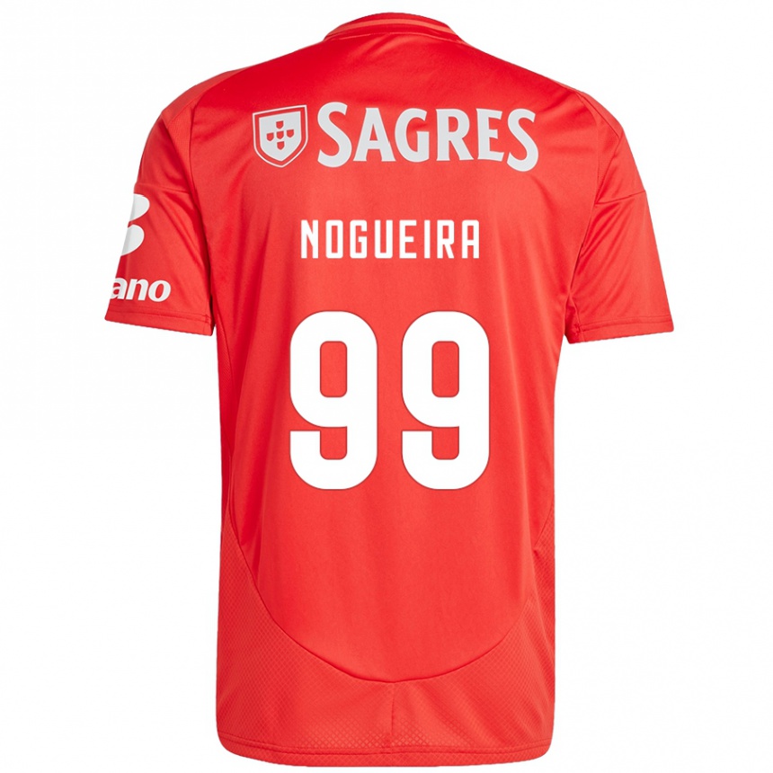 Kids Football Beatriz Nogueira #99 Red White Home Jersey 2024/25 T-Shirt Uk