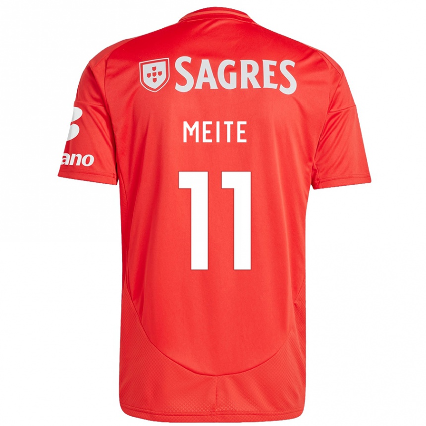 Kids Football Soualiho Meite #11 Red White Home Jersey 2024/25 T-Shirt Uk