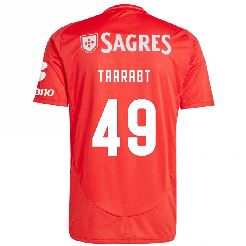 Kids Football Adel Taarabt #49 Red White Home Jersey 2024/25 T-Shirt Uk