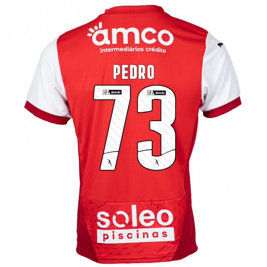 Kids Football Zé Pedro #73 Red White Home Jersey 2024/25 T-Shirt Uk