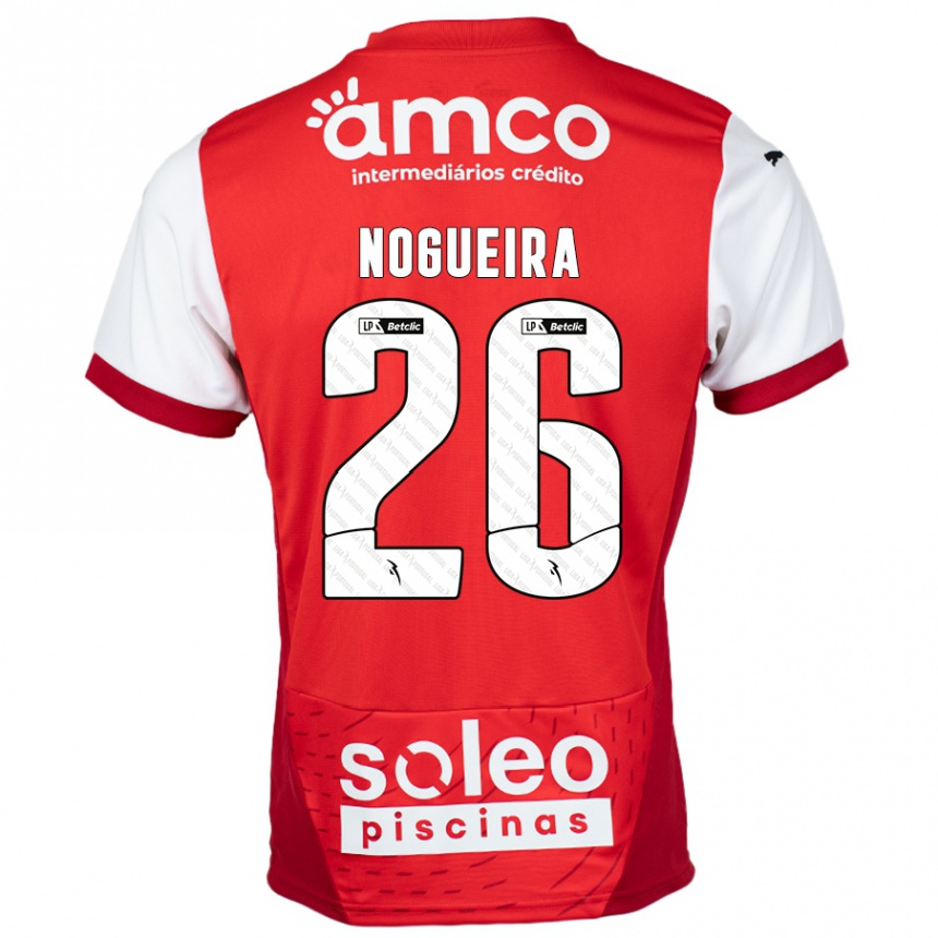 Kids Football Ana Nogueira #26 Red White Home Jersey 2024/25 T-Shirt Uk