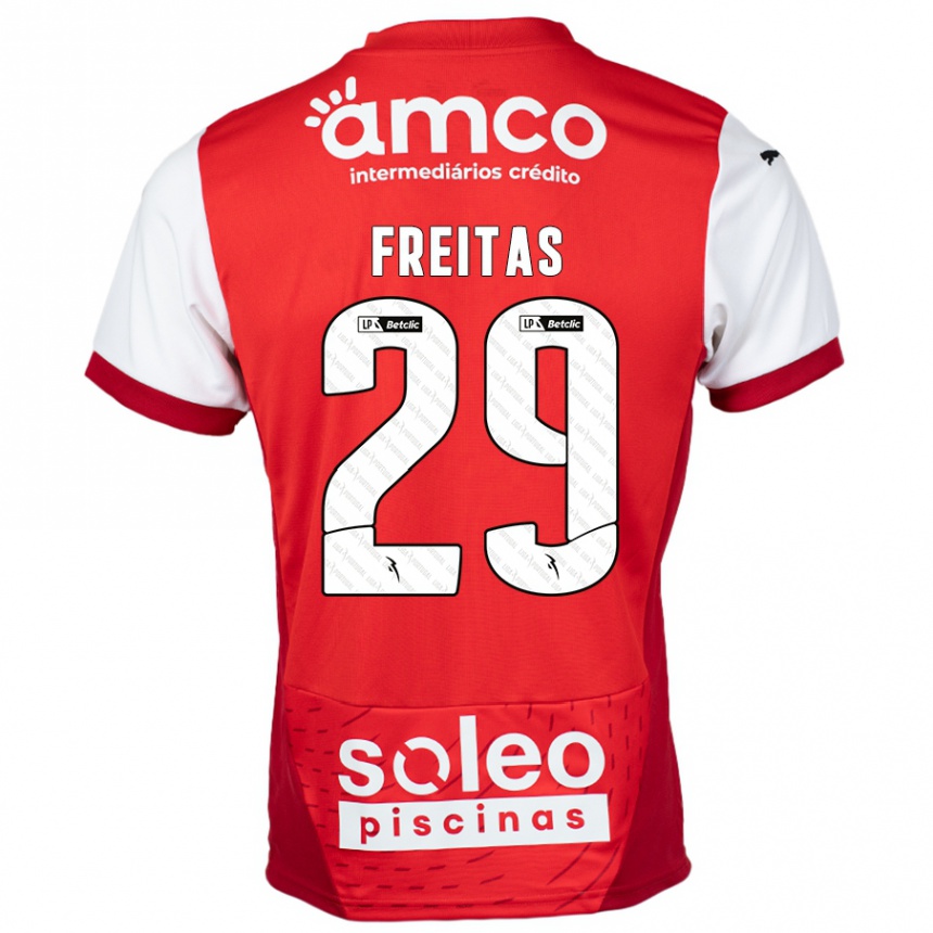 Kids Football Mylena Freitas #29 Red White Home Jersey 2024/25 T-Shirt Uk