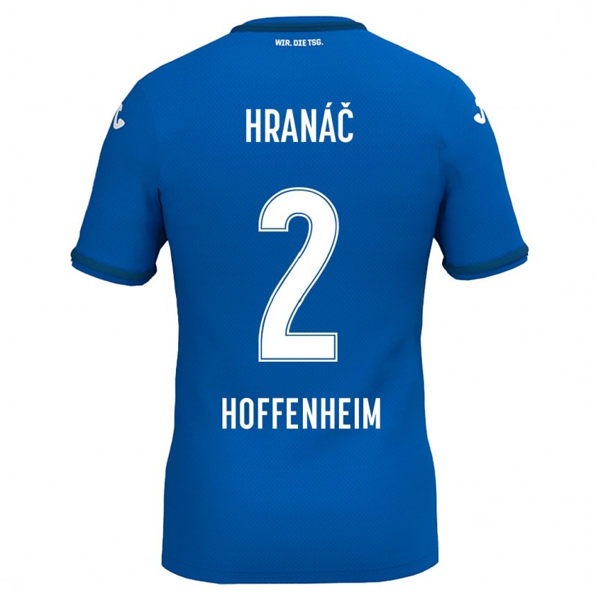 Kids Football Robin Hranac #2 Royal Blue Home Jersey 2024/25 T-Shirt Uk