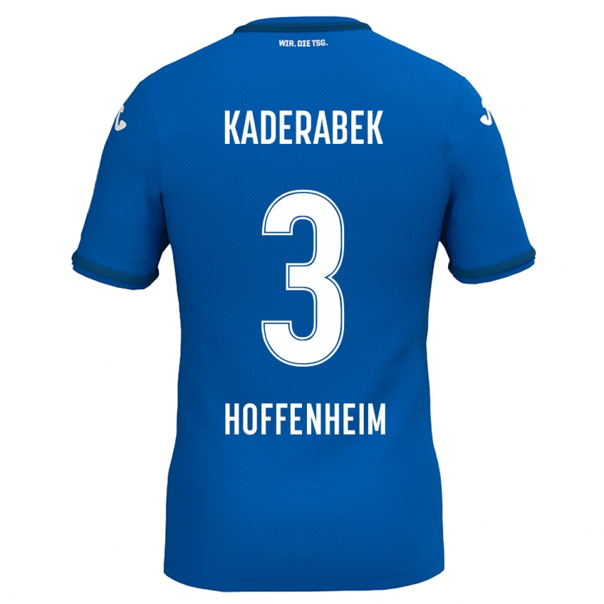 Kids Football Pavel Kaderabek #3 Royal Blue Home Jersey 2024/25 T-Shirt Uk