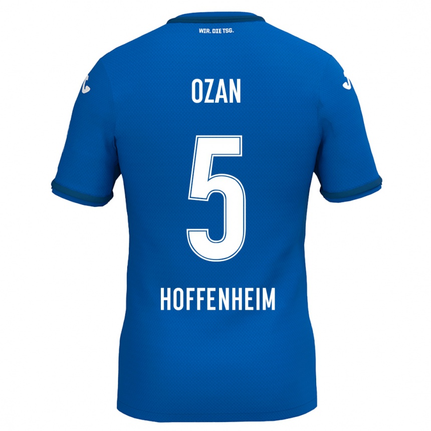 Kids Football Ozan Kabak #5 Royal Blue Home Jersey 2024/25 T-Shirt Uk