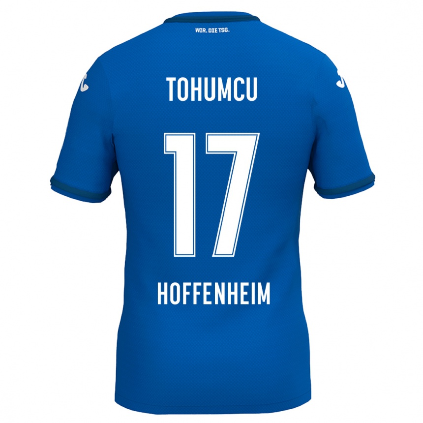 Kids Football Umut Tohumcu #17 Royal Blue Home Jersey 2024/25 T-Shirt Uk