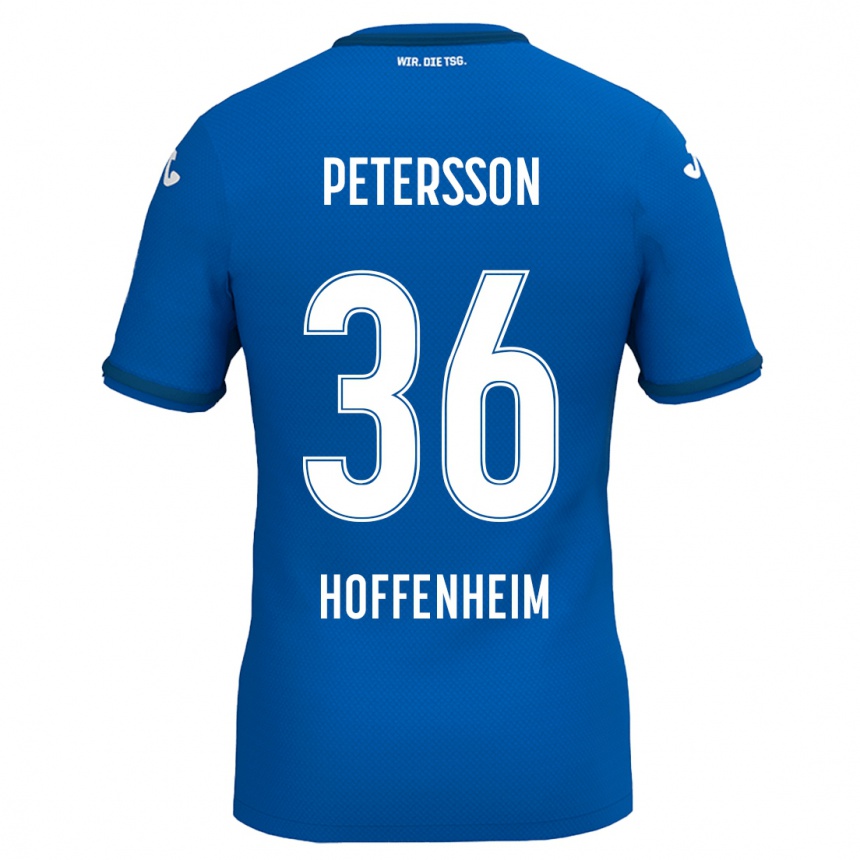 Kids Football Lúkas Petersson #36 Royal Blue Home Jersey 2024/25 T-Shirt Uk