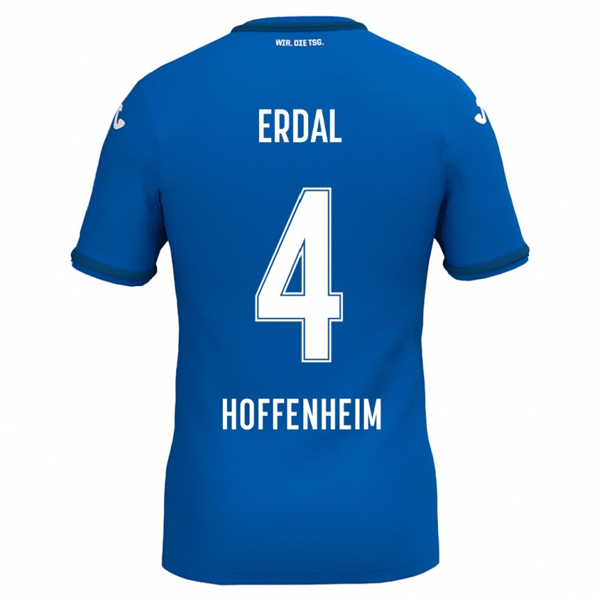 Kids Football İzzet Erdal #4 Royal Blue Home Jersey 2024/25 T-Shirt Uk